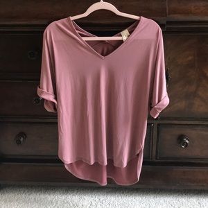 Jersey fabric flowy top